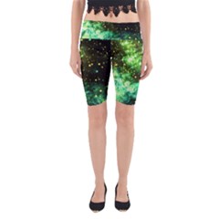 Space Colors Yoga Cropped Leggings by ValentinaDesign