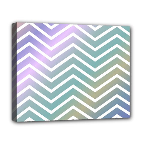 Zigzag Line Pattern Zig Zag Deluxe Canvas 20  X 16   by Nexatart