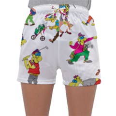 Golfers Athletes Sleepwear Shorts by Nexatart