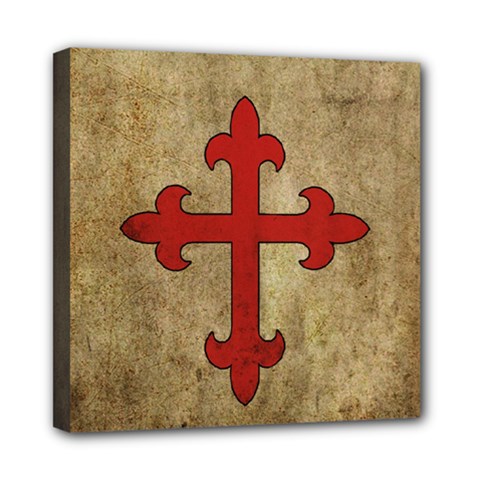 Crusader Cross Mini Canvas 8  X 8  by Valentinaart