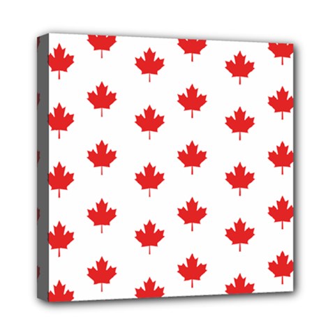 Canadian Maple Leaf Pattern Mini Canvas 8  X 8  by Mariart
