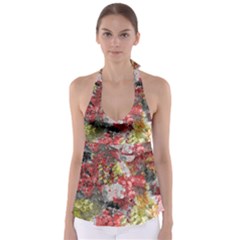 Garden Abstract Babydoll Tankini Top by digitaldivadesigns