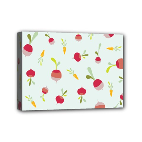 Root Vegetables Pattern Carrots Mini Canvas 7  X 5  by Mariart