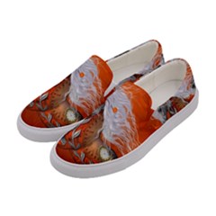 Steampunk, Wonderful Wild Steampunk Horse Women s Canvas Slip Ons by FantasyWorld7