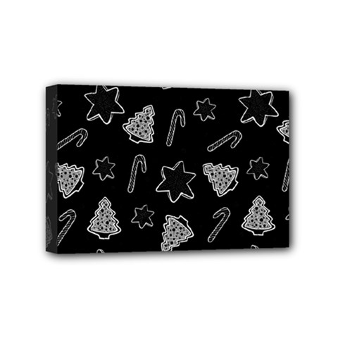Ginger Cookies Christmas Pattern Mini Canvas 6  X 4  by Valentinaart