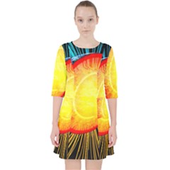 Cross Section Earth Field Lines Geomagnetic Hot Pocket Dress by Mariart