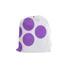 Fruit Grape Purple Drawstring Pouches (medium)  by Mariart