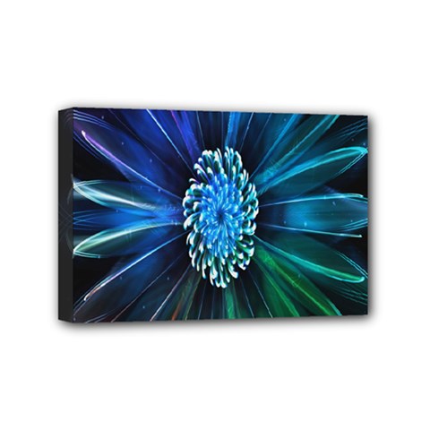 Flower Stigma Colorful Rainbow Animation Space Mini Canvas 6  X 4  by Mariart