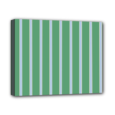 Green Line Vertical Canvas 10  X 8  by Mariart