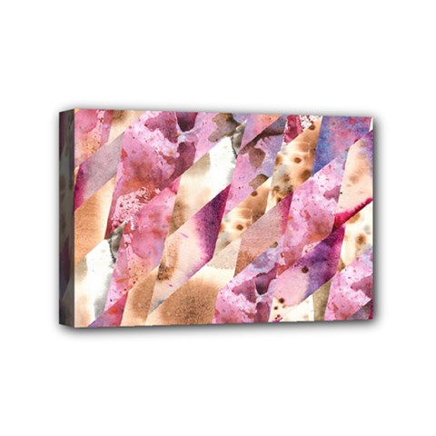 Stone Spot Triangle Mini Canvas 6  X 4  by Mariart