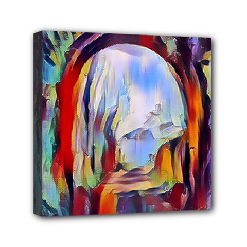 Abstract Tunnel Mini Canvas 6  X 6  by NouveauDesign