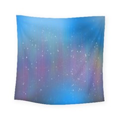 Rain Star Planet Galaxy Blue Sky Purple Blue Square Tapestry (small) by Mariart