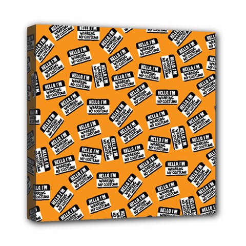 Pattern Halloween Wearing Costume Icreate Mini Canvas 8  X 8  by iCreate