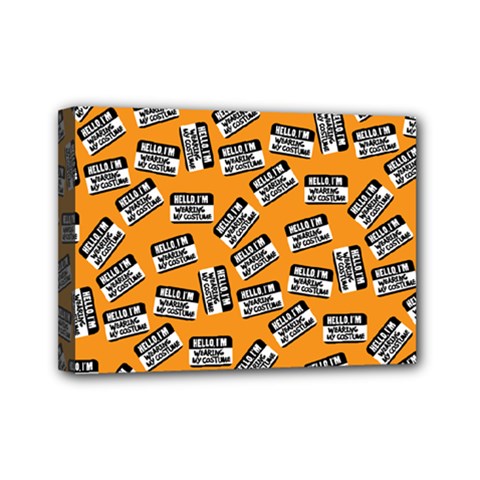 Pattern Halloween Wearing Costume Icreate Mini Canvas 7  X 5  by iCreate
