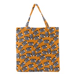 Pattern Halloween Wearing Costume Icreate Grocery Tote Bag by iCreate