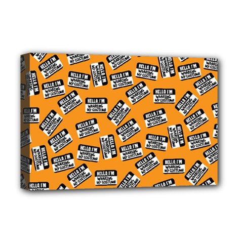 Pattern Halloween  Deluxe Canvas 18  X 12   by iCreate