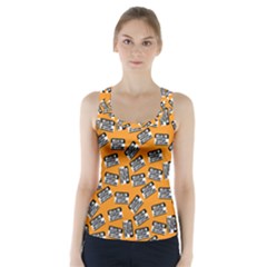 Pattern Halloween  Racer Back Sports Top by iCreate
