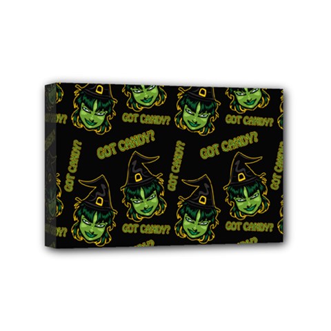 Pattern Halloween Witch Got Candy? Icreate Mini Canvas 6  X 4  by iCreate