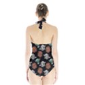 Pattern Halloween Werewolf Mummy Vampire iCreate Halter Swimsuit View2