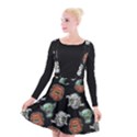 Pattern Halloween Werewolf Mummy Vampire iCreate Suspender Skater Skirt View1