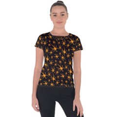 Halloween Spiders Short Sleeve Sports Top  by iCreate