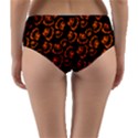 Pattern Halloween Jackolantern Reversible Mid-Waist Bikini Bottoms View2