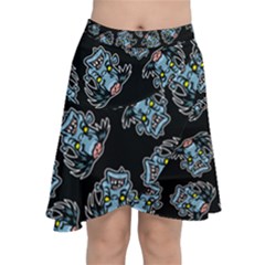 Pattern Halloween Zombies Brains Chiffon Wrap by iCreate