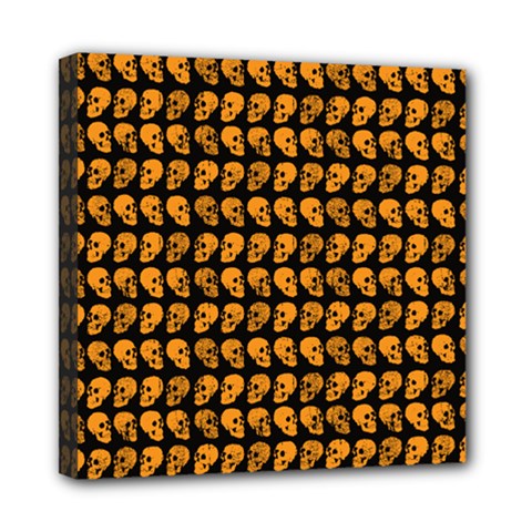 Halloween Color Skull Heads Mini Canvas 8  X 8  by iCreate