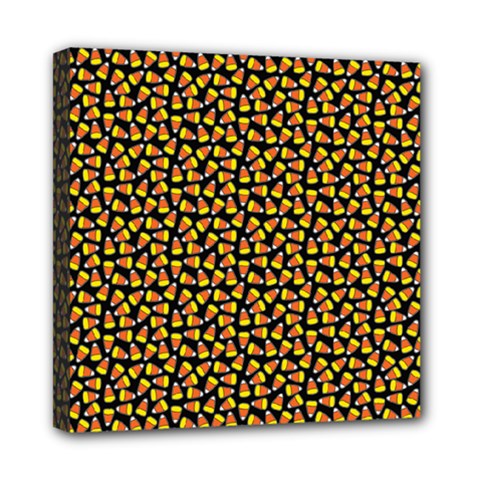 Pattern Halloween Candy Corn   Mini Canvas 8  X 8  by iCreate