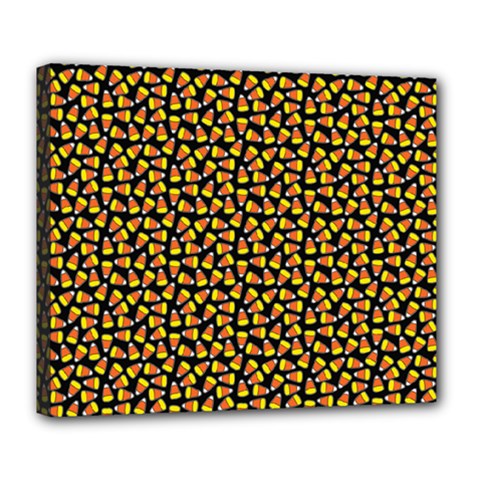 Pattern Halloween Candy Corn   Deluxe Canvas 24  X 20   by iCreate
