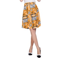 Halloween Thirsty Vampire Signs A-line Skirt by iCreate