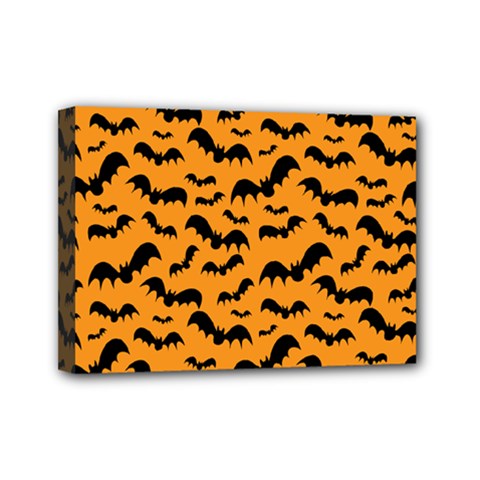 Pattern Halloween Bats  Icreate Mini Canvas 7  X 5  by iCreate