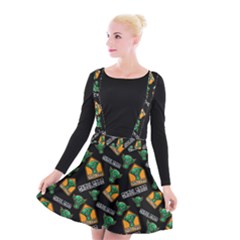 Halloween Ghoul Zone Icreate Suspender Skater Skirt by iCreate