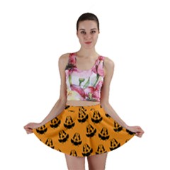 Halloween Jackolantern Pumpkins Icreate Mini Skirt by iCreate