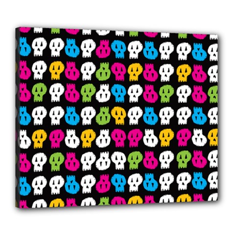 Pattern Painted Skulls Icreate Canvas 24  X 20  by iCreate