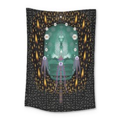 Temple Of Yoga In Light Peace And Human Namaste Style Small Tapestry by pepitasart