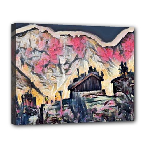 Modern Abstract Painting Canvas 14  X 11  by NouveauDesign