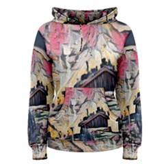 Modern Abstract Painting Women s Pullover Hoodie by NouveauDesign