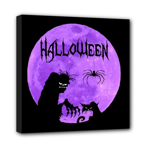 Halloween Mini Canvas 8  X 8  by Valentinaart