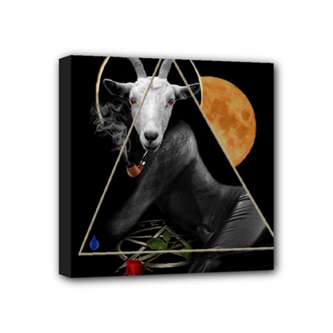 Spiritual Goat Mini Canvas 4  X 4  by Valentinaart