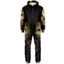 Golden Skull With Crow And Floral Elements Hooded Jumpsuit (Men)  View1