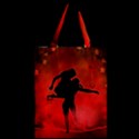 Dancing Couple On Red Background With Flowers And Hearts Zipper Classic Tote Bag View2