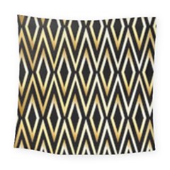 Gold,black,art Deco Pattern Square Tapestry (large) by NouveauDesign