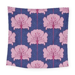 Beautiful Art Nouvea Floral Pattern Square Tapestry (large) by NouveauDesign