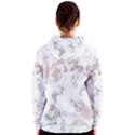 pure and beautiful white marple and rose gold, beautiful ,white marple, rose gold,elegnat,chic,modern,decorative, Women s Zipper Hoodie View2