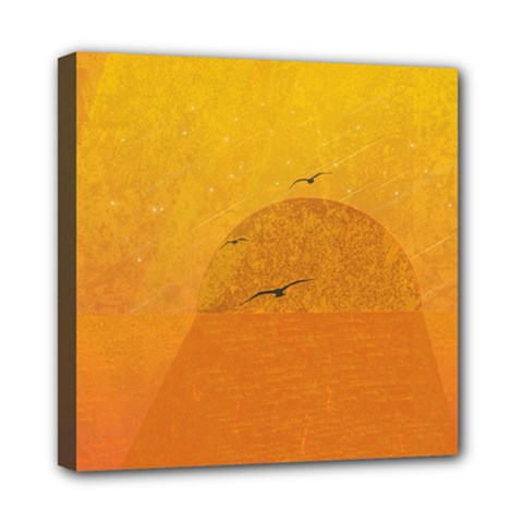 Sunset Mini Canvas 8  X 8  by berwies
