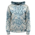 Blue Vintage Floral  Women s Pullover Hoodie View1