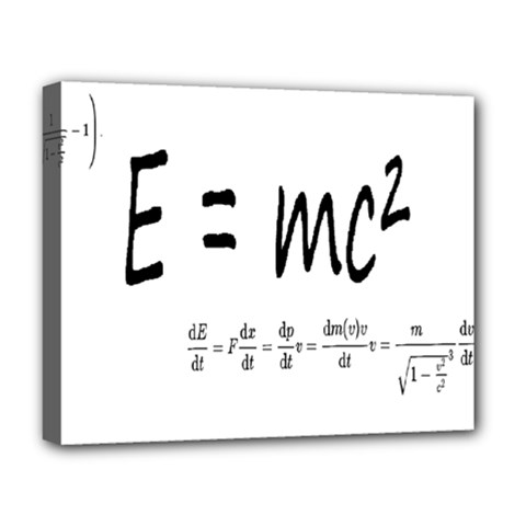 E=mc2 Formula Physics Relativity Deluxe Canvas 20  X 16   by picsaspassion
