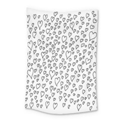 Heart Doddle Small Tapestry by Mariart