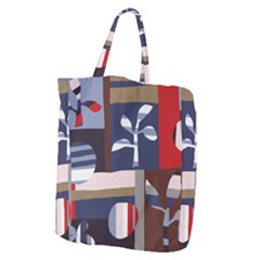 Surface Tree Polka Dots Giant Grocery Zipper Tote by Mariart